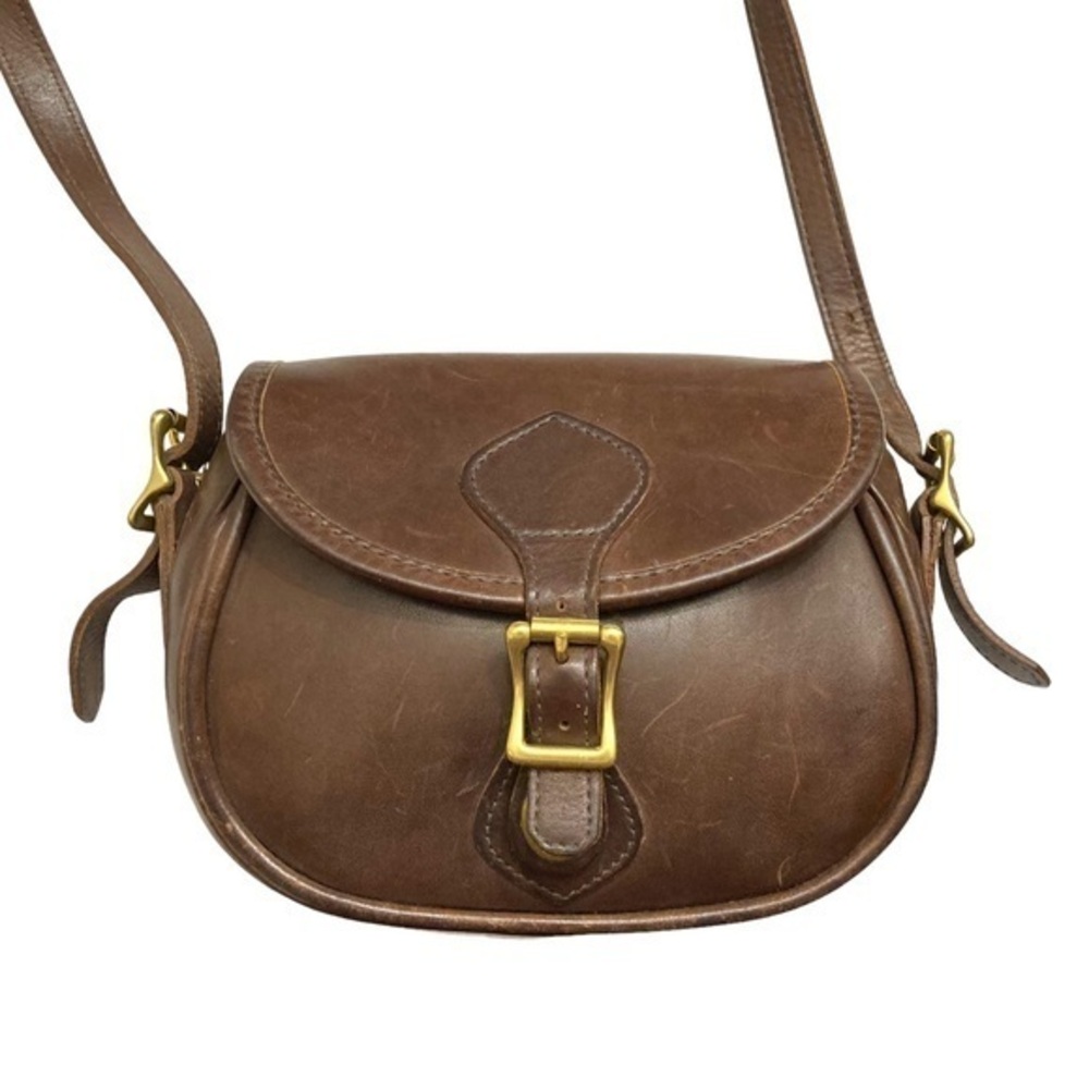 JW hulme brown leather legacy saddle crossbody bay original made in USA